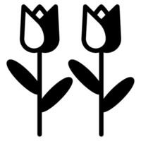 Tulip Icon Spring, for uiux, web, app, infographic, etc vector