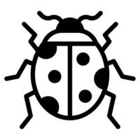 Ladybug Icon Spring, for uiux, web, app, infographic, etc vector