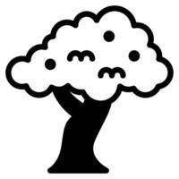 Cereza árbol icono primavera, para uiux, web, aplicación, infografía, etc vector