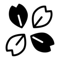 pétalo icono primavera, para uiux, web, aplicación, infografía, etc vector