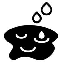 Mud Puddle Icon Spring, for uiux, web, app, infographic, etc vector