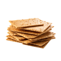 AI generated Fresh and delicious rye crispbread isolated on transparent background png