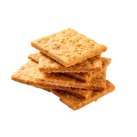 AI generated Fresh and delicious rye crispbread isolated on transparent background png