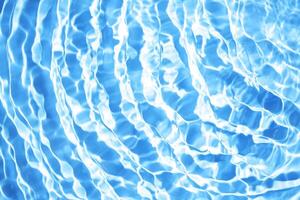 Beautiful water texture with waves. blue color, water background photo