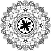 negro mandala antecedentes con lujoso estilo vector