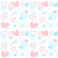Seamless pattern with heart, love, valentine for background, decoration, wrapping paper vector