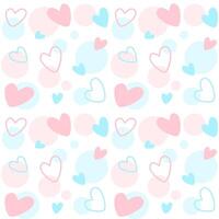 Seamless pattern with heart, love, valentine for background, decoration, wrapping paper vector