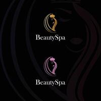 diseño de logotipo de spa de belleza vector