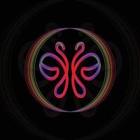 diseño de logotipo de mariposa vector