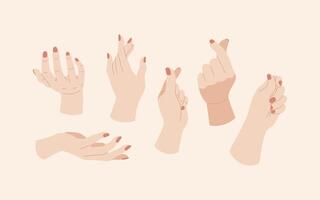 Hand Gestures Collection vector