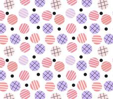 Hand drawn geometric patterns circle, stripe pastel colors.  abstract digital papers, wallpaper, textile, backgrounds vector