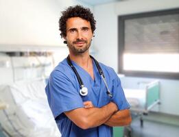 Male nurse portrait photo