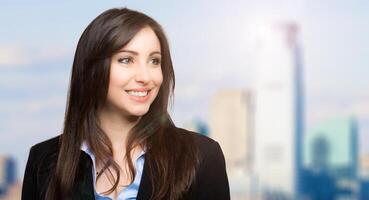 Businesswoman portrait smiling photo