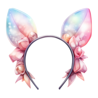 AI generated Bunny Ears Chic Bunny Headband - Adding a Playful Touch to Your Festive Look png