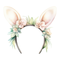 AI generated Bunny Ears Chic Bunny Headband - Adding a Playful Touch to Your Festive Look png
