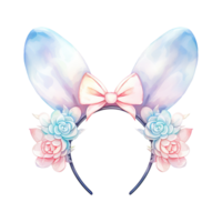 AI generated Bunny Ears Chic Bunny Headband - Adding a Playful Touch to Your Festive Look png