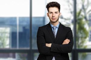 Young manager in his office photo