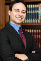 Lawyer portrait in his studio photo