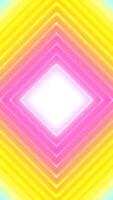 Seamless Loop of Soft Gradient Neon Squares. Vertical Background video