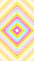 Soft Neon Squares Radiating Outwards in a Pastel Loop Animation. Vertical Background video