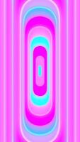 Neon Glow Geometric Loop with Soft Pink and Cyan Tones. Vertical Looping Background video