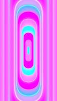 Neon Glow Geometric Loop with Soft Pink and Cyan Tones. Vertical Looping Background video