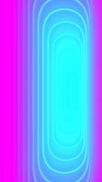 Seamless Loop of Glowing Neon Geometric Shapes. Vertical Background video