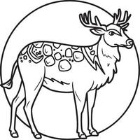 Animals coloring pages for coloring book. Animals coloring pages vector