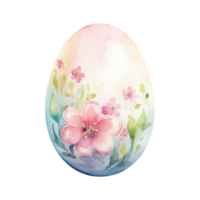 AI generated Colorful Creativity Easter Painted Egg - Vibrant Artistry for Joyful Celebrations png