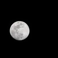 Full moon in the dark sky during night time, Great super moon in sky photo