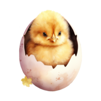 AI generated Cute Easter Charm Embrace Spring with the Adorable Presence of Easter Chick png