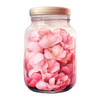 ai gegenereerd elegant bloei Valentijnsdag dag roos bloemblad in pot - mooi geur uitdrukken liefde png