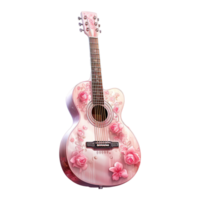 ai gegenereerd romantisch serenade Valentijn gitaar - feestelijk deuntjes voor uw speciaal Valentijn png