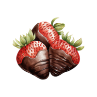 AI generated Gourmet Love Bites Valentine's Day Strawberries - Festive Sweets for Your Special Valentine png