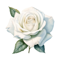 AI generated Symbol of Purity Valentine White Rose - A Fragrant Gesture for Your Special Valentine png