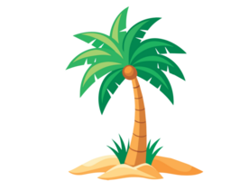 AI generated Tropical Palm Tree of the Middle East- png