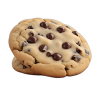 chocolate chip cookie on transparent background png