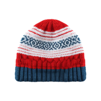 AI generated Knitted hat color isolated on transparent background png