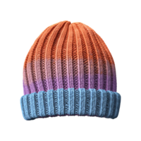 AI generated Knitted hat color isolated on transparent background png