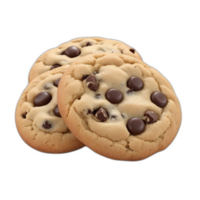 chocolate chip Galleta en transparente antecedentes png