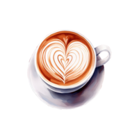 AI generated Caffeine Affection Valentine Love Coffee - A Festive Blend for Your Love Celebration png