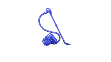 Blue Glossy Plastic Vacuum Cleaner png