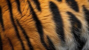 AI generated Close up tiger stripes pattern texture background photo