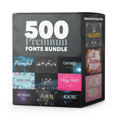 500 Prêmio fontes agrupar