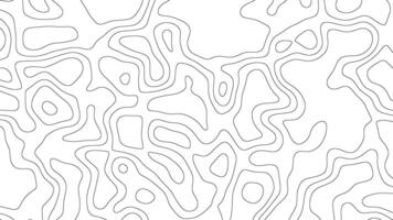 Abstract moving topographic line map terrain contour background video