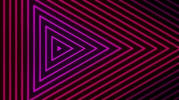 roze driehoek lijnen tech futuristische beweging effect lus achtergrond video