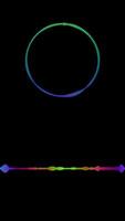 Gradient circular and line glowing music equalizer beat animation video