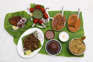 Local Style Non Veg Dishes, Nati Style Nonveg Dishes Plate photo