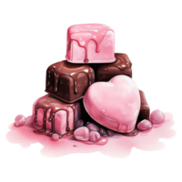 ai generado San Valentín día chocolate png