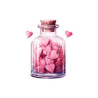 AI generated Mystical Love Elixir Valentine Love Potion - A Charming Blend for a Magical Valentine's Day png
